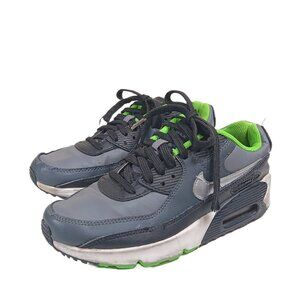 Nike Big Kids Air Max 90 LTR Sneakers Youth 4.5Y Black Gray Athletic Casual
